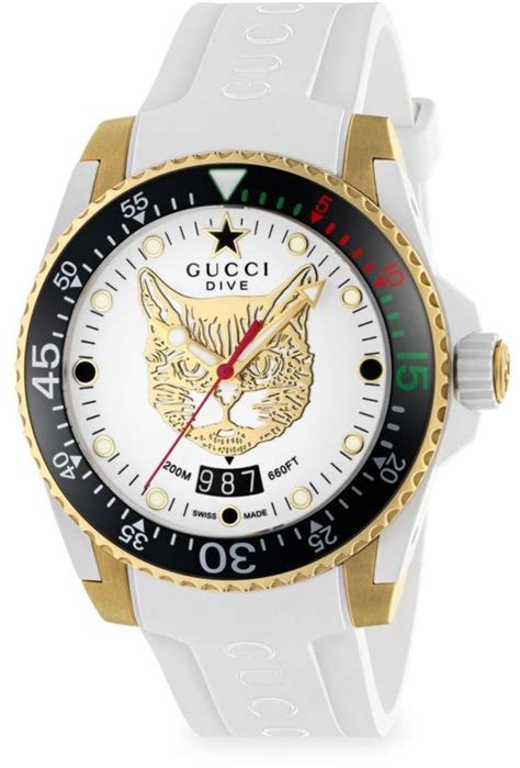 gucci tiger face watch|Gucci dive tiger dial.